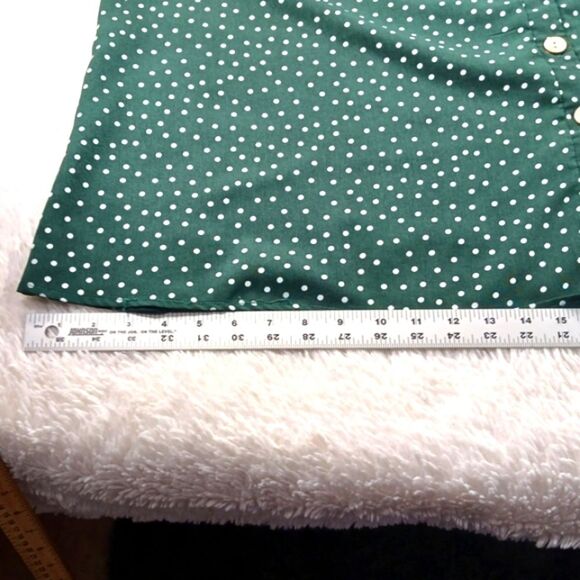 Anna-Kaci V Neck Polka Dot Print Button Down Casual Midi Max Womans Medium..... - Picture 9 of 10